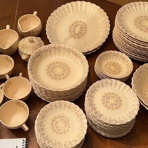 Melody Fluted Trojan China Set by Seabring Pottery